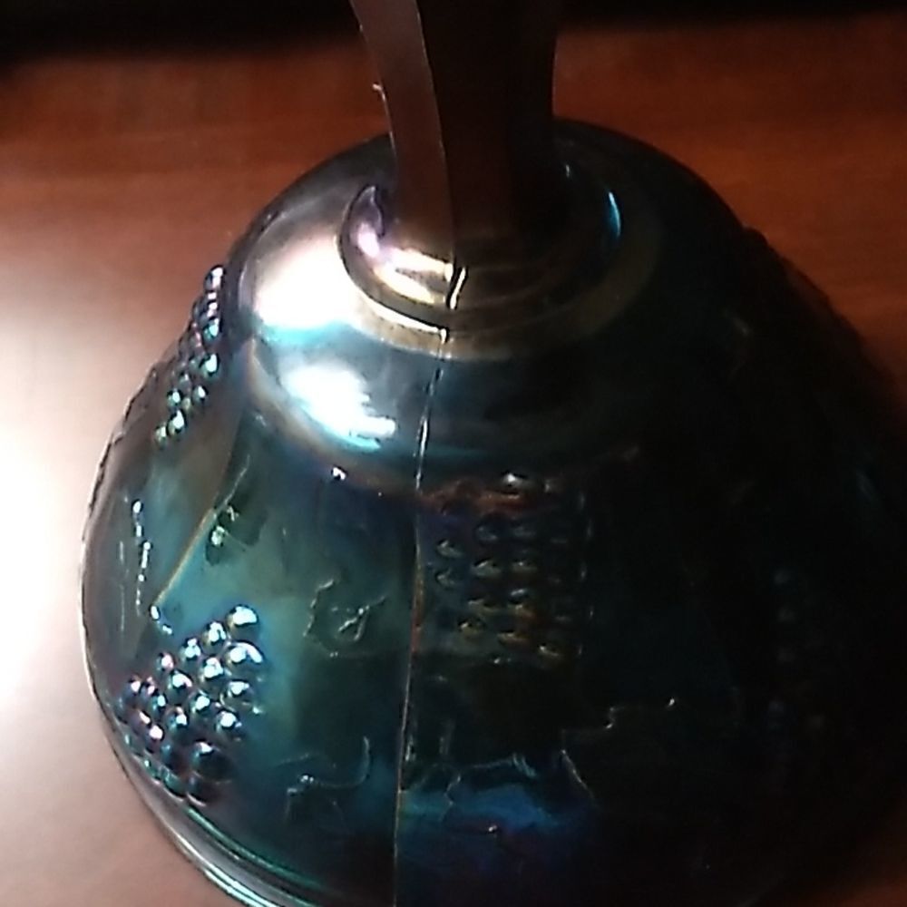 Carnival Glass Compote - Picture 6 of 8